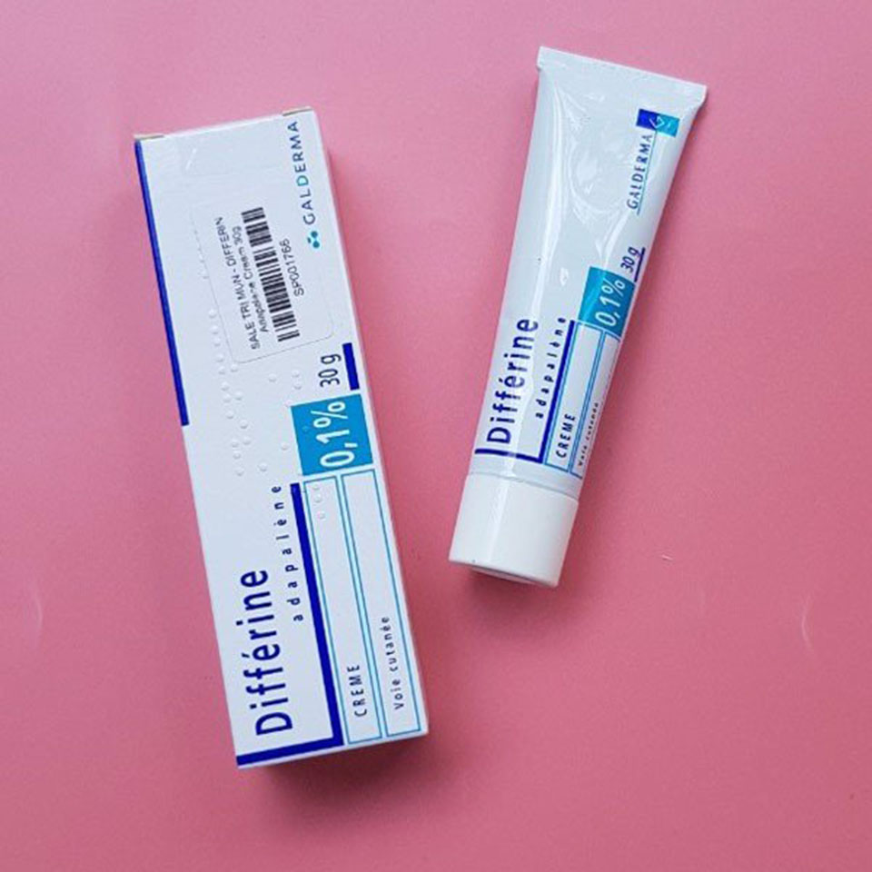 Kem giảm mụn Differin Cream 0.1% Adapalene 30g